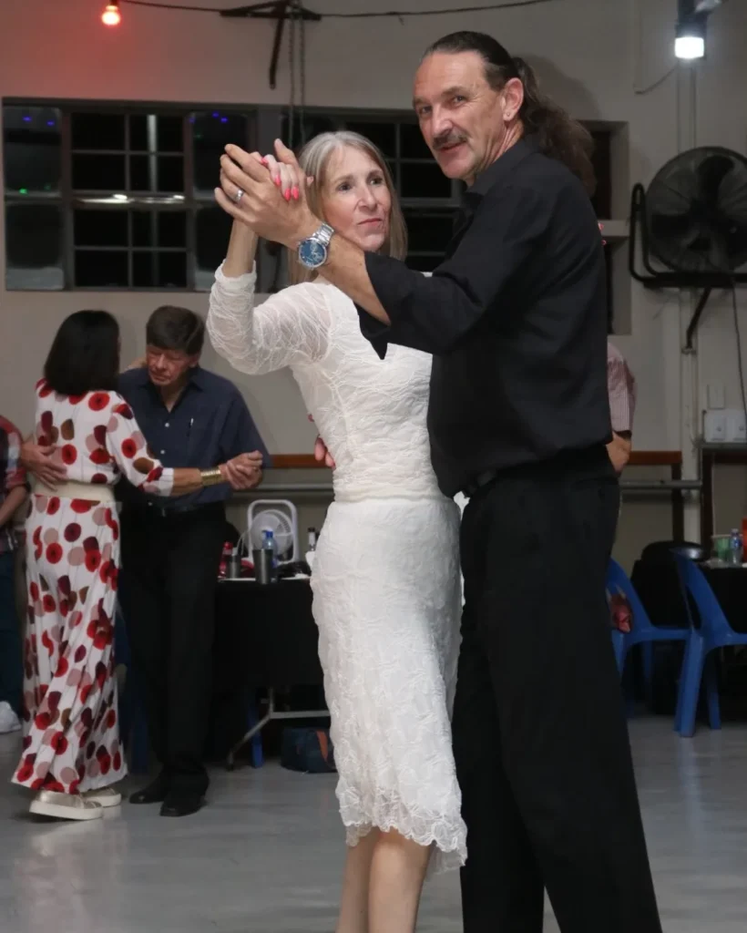 Wedding first dance lessons in Centurion and Pretoria Couple practising their wedding first dance in classic ballroom hold at House of Dance LABDS